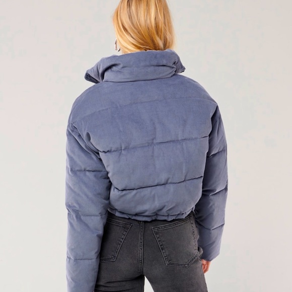 Woman Puffer Jacket / Corduroy - Picture 2 of 4